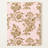 Personalisiert-rosa-goldener Motivierend Planer (Rückseite)
