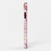 Personalisiert-rosa-goldfarbene Elegantin mit blüh Case-Mate iPhone Hülle (Hinten/Rechts)