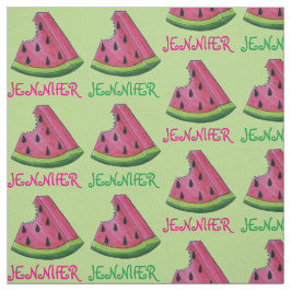 Personalisiert Rosa Grüne Wassermelone Slice Fruch Stoff