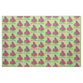 Personalisiert Rosa Grüne Wassermelone Slice Fruch Stoff (Fat Quarter (45,7 x 55,9 cm))