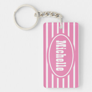 Personalisiert rosa HS-Western Schlüsselanhänger