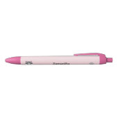 Personalisiert rosa Hundestift Kugelschreiber (Oberseite)