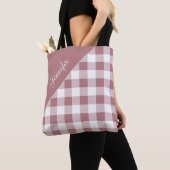 Personalisiert rosa Karo Tasche (Von Nahem)