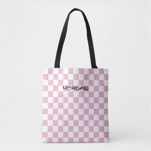 Personalisiert rosa Karton Totbeutel - Custom Pink Tasche (Vorderseite)