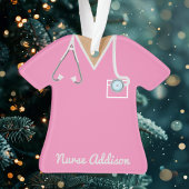 Personalisiert-Rosa-Kinderkrippe Ornament
