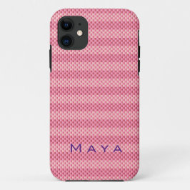 Personalisiert rosa Kohlenstofffaser gemustert Case-Mate iPhone Hülle