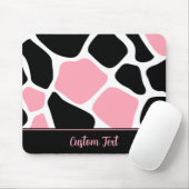 Personalisiert rosa Kuh Tierdruck Mousepad (Mit Mouse)