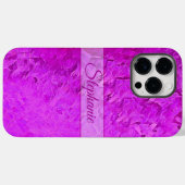 Personalisiert rosa Künstlerischer Name Case-Mate iPhone Hülle (Rückseite (Horizontal))