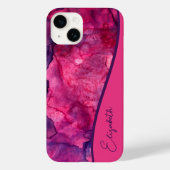 Personalisiert rosa Lila Farbe Case-Mate iPhone Hülle (Rückseite)