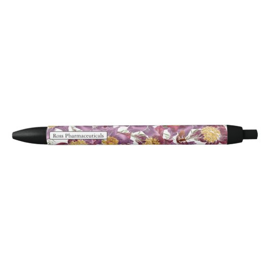 Personalisiert rosa lila Schmetterlingsstift Kugelschreiber (Vorderseite)