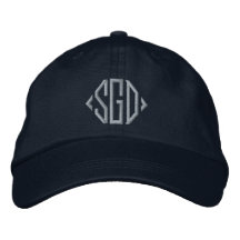 Personalisiert rosa mit Monogramm Blau