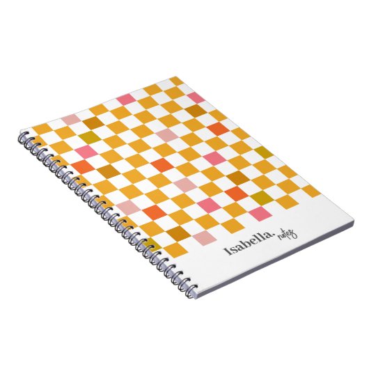 Personalisiert-rosa-modernes Notebook Notizblock (Rechte Seite)