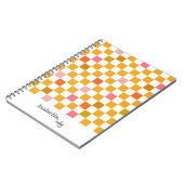 Personalisiert-rosa-modernes Notebook Notizblock (Linke Seite)