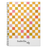 Personalisiert-rosa-modernes Notebook Notizblock (Vorderseite)