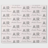 Personalisiert rosa Monogramm Geschenkpapier (Flach)