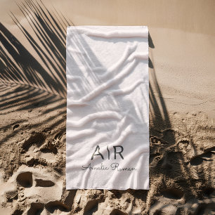 Personalisiert rosa Monogramm Strandtuch