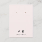 Personalisiert rosa Monogramm Visitenkarte (Vorderseite)