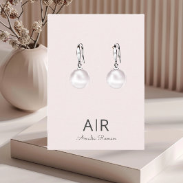 Personalisiert rosa Monogramm Visitenkarte