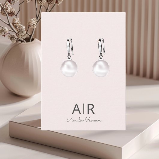 Personalisiert rosa Monogramm Visitenkarte