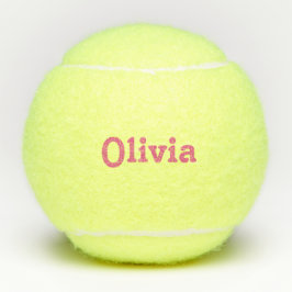 Personalisiert rosa Name Tennisbälle
