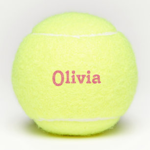 Personalisiert rosa Name Tennisbälle