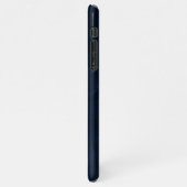 Personalisiert rosa Navy Glitzer Marble BUDGET Gir iPhone Hülle (Linke Seite)