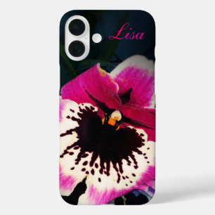 Personalisiert-Rosa-Orchid-Apple-iPhone-Fall iPhone 16 Plus Hülle