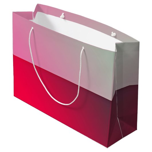 Personalisiert rosa Papiertasche Große Geschenktüte (Rückseite Schrägansicht)