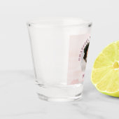 Personalisiert rosa Pastell-Shotglas für Mama Schnapsglas (Links)
