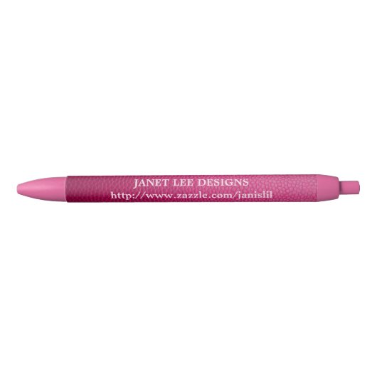 Personalisiert rosa Pen mit Textur Kugelschreiber (Vorderseite)