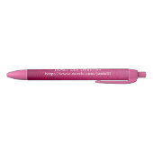 Personalisiert rosa Pen mit Textur Kugelschreiber (Unterseite)