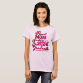 Personalisiert-rosa-Proud-Mama 2023 T-Shirt (Vorne ganz)