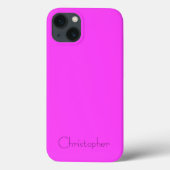 Personalisiert rosa Radialtextur Case-Mate iPhone Hülle (Rückseite)