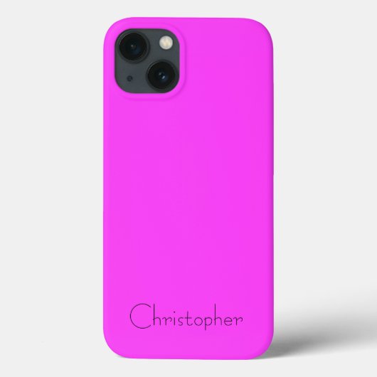 Personalisiert rosa Radialtextur Case-Mate iPhone Hülle (Rückseite)