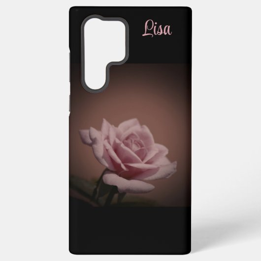 Personalisiert Rosa Rose Blume Samsung Case Galaxy Hülle (Rückseite)