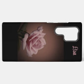 Personalisiert Rosa Rose Blume Samsung Case Galaxy Hülle (Rückseite (Horizontal))