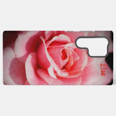 Personalisiert Rosa Rose Blume Samsung Case Galaxy Hülle (Rückseite (Horizontal))