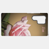 Personalisiert Rosa Rose Blume Samsung Case Samsung Galaxy Hülle (Rückseite (Horizontal))