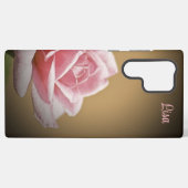 Personalisiert Rosa Rose Blume Samsung Case Samsung Galaxy Hülle (Rückseite (Horizontal))