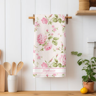 Personalisiert Rosa Rose Geschirrtuch