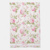 Personalisiert Rosa Rose Geschirrtuch (Vertikal)