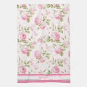 Personalisiert Rosa Rose Geschirrtuch (Vertikal)