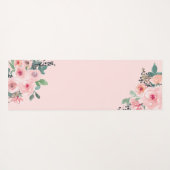Personalisiert rosa Rose Yogamatte (Rückseite (Horizontal))