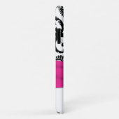 Personalisiert rosa, schwarz, weißer, blumengeschm Case-Mate iPhone hülle (Hinten/Rechts)