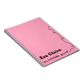 Personalisiert-rosa-Scribble Pad Notizblock (Rechte Seite)