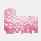 Personalisiert-Rosa-Sparkle-Herz-Bevorzugung Box Geschenkschachtel (Ungefaltet)