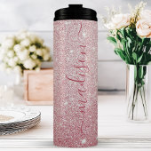 Personalisiert-rosa-Sparkon Thermosbecher