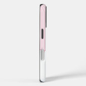 Personalisiert rosa Streifen florale Monogramm Case-Mate iPhone Hülle (Rückseite / Rechts)