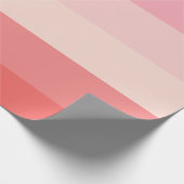 Personalisiert rosa Streifen Geschenkpapier (Ecke)