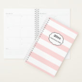 Personalisiert rosa Streifen-Planer-Notebook Planer (Anzeige)